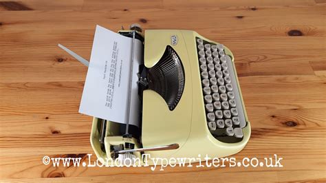 Stunning 1964 Royal Royalite 100 Typewriter - New Ribbon, Case, Online Manual - Made in Holland ...