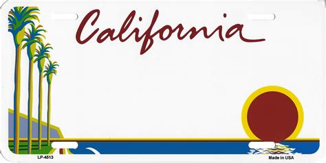 GREETINGS FROM CALIFORNIA Standard Size Metal License Plate 12 x 6 ...