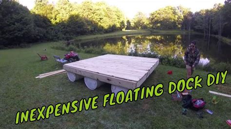 DIY Inexpensive Floating Dock Build - YouTube