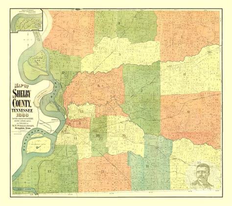 Shelby County Tn Topographic Map - Cornie Christean