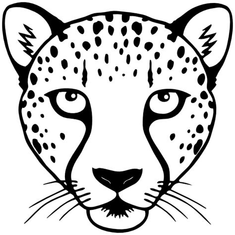 Cheetah Head Sticker