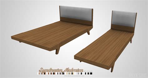 My Sims 4 Blog: Josef and Scandinavian Bed Frames by KiaraRawks