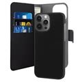 Puro 2-in-1 Magnetic iPhone 13 Pro Wallet Case - Black