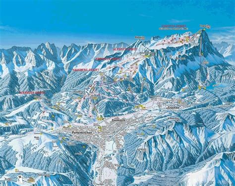 Garmisch-Partenkirchen - Grainau - Zugspitze Ski Holidays: piste map, ski resort reviews & guide ...