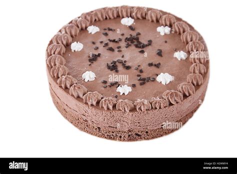 Round chocolate cake Stock Photo - Alamy