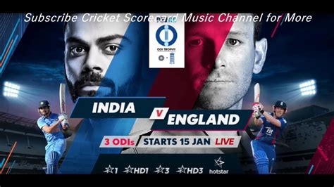 India V England 2017 Cricket Scorecard Music - YouTube