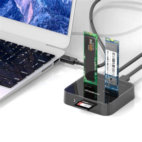 Simplecom SD530 USB 3.2 Gen2 to NVMe + SATA M.2 SSD Dual Bay Docking ...