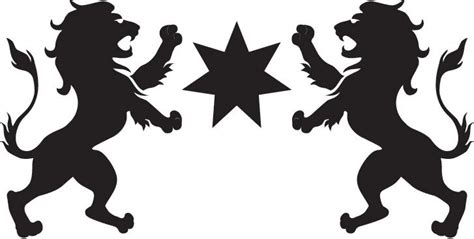 STAR,7-POINT BETWEEN 2 LIONS,RAMPANT,SILHOUETTE by Colonial Leisure Group Pty Ltd - 1316644 ...