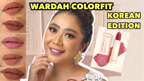 REVIEW WARDAH COLORFIT ULTRALIGHT MATTE LIPSTICK KOREAN EDITION ...