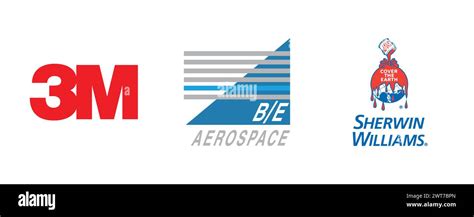 3M, BE Aerospace, Leoni. Editorial vector logo collection Stock Vector Image & Art - Alamy