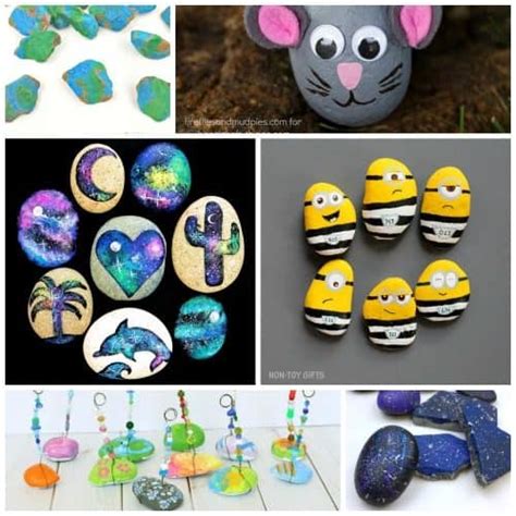 Simple Rock Painting Ideas for Kids ~ Over 25 stone painting techniques