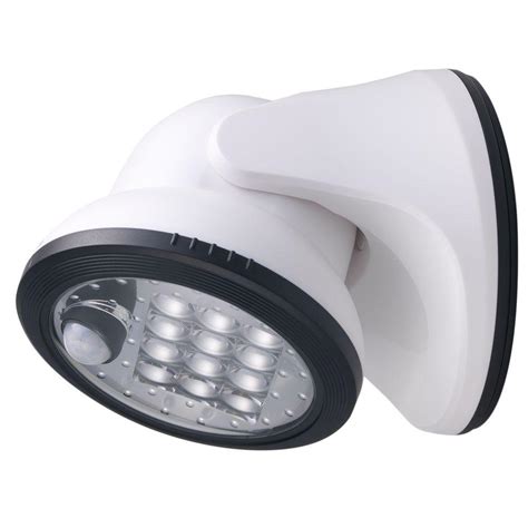 Light It! White 12-LED Wireless Motion-Activated Weatherproof Porch Light-20034-108 - The Home Depot