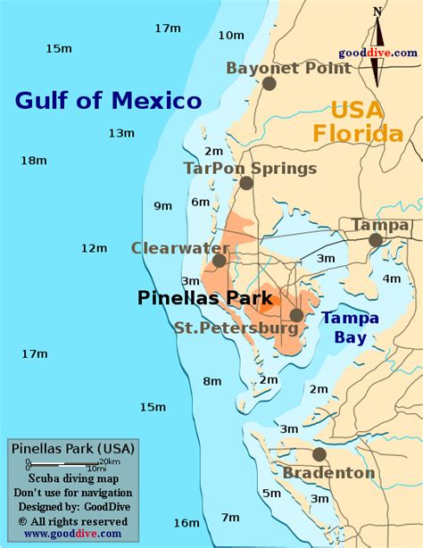 Pinellas Map - GoodDive.com