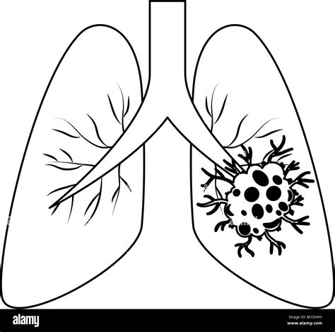 lung cancer isolated icon vector illustration design Stock Vector Image & Art - Alamy