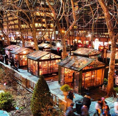 Winter Village Pop-up Bryant Park NYC | New york christmas, Nyc ...