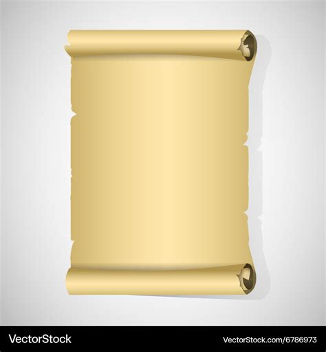 Old paper roll Royalty Free Vector Image - VectorStock