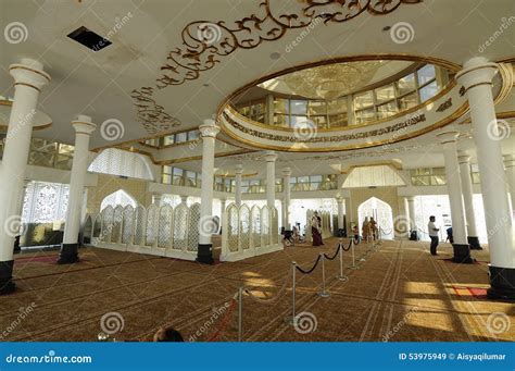 Interior Of Crystal Mosque In Terengganu, Malaysia Editorial Stock ...