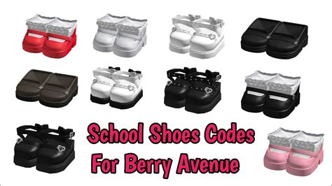 10+ Aesthetic School Shoe Codes For Berry Avenue (2024) | Best Berry Avenue School Shoe Codes ...