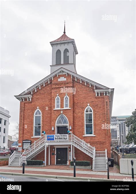 Front exterior of the Dexter Avenue King Memorial Baptist Church, where ...