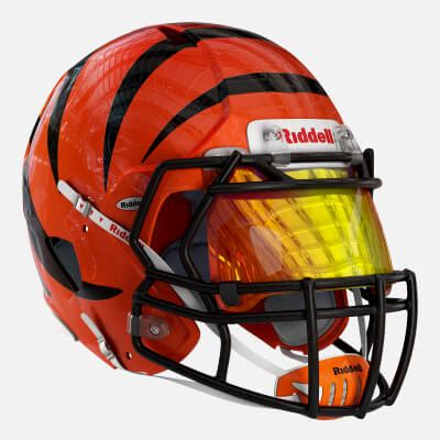 Riddell Speed Helmet Cincinnati Bengals - 3D Model by sta_84