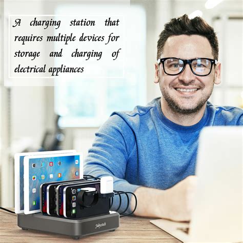 6 Port USB Desktop Travel Charger Fast Charging Station Wall Power Adapter | eBay