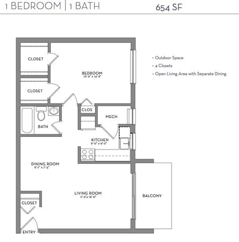 Floor Plan – Echelon Glen Apartments