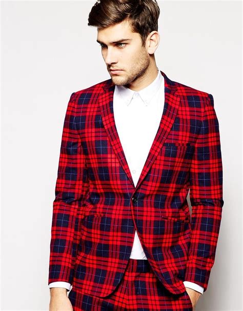 Vito Plaid Suit Jacket In Slim Fit, $232 | Asos | Lookastic