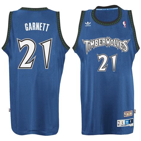 adidas Kevin Garnett Minnesota Timberwolves Blue Hardwood Classic ...