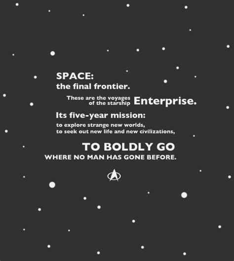 Space The Final Frontier Star Trek Quotes. QuotesGram