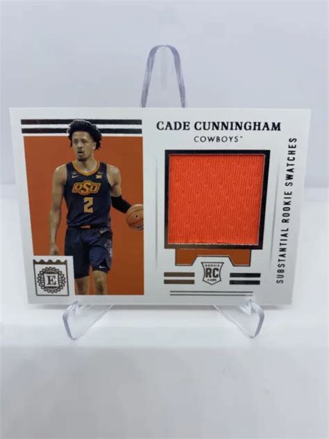 2021-22 CHRONICLES CADE Cunningham Encased Jumbo Rookie Jersey Patch Pistons RC $50.00 - PicClick