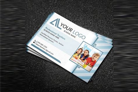 School Business Card | Business cards creative, Cleaning business cards, Business cards creative ...