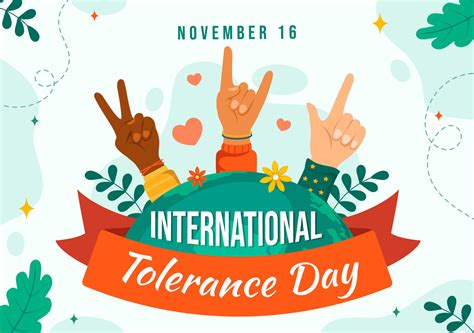 International Day for Tolerance Vector Illustration on November 16 with ...