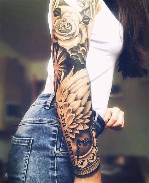 Unique Sleeve Tattoo Ideas For Females - Printable Find A Word