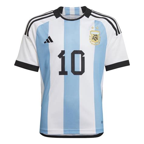 adidas Argentina Messi Home Jersey Youth World Cup 2022