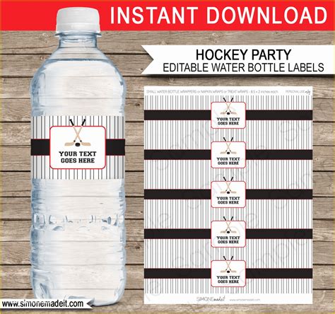 Free Printable Water Bottle Template Of Chevron Water Bottle Labels Diy Editable In by ...