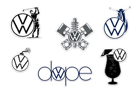 Sticker Custom VW Logo - Fast & Free Shipping - Vinyl Status