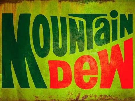 1970s Mountain Dew Logo Soda Pop Soft Drink Advertisement MGS279 ...