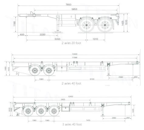 What is a Shipping Container Chassis Trailer?-20/40 foot Terminal Skeletal Trailer for Sale Near Me