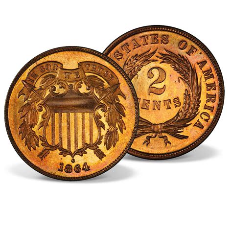 1864-1865 Two-Cent Coin | Antiques | Legal Tender Coins | U.S. Currency ...