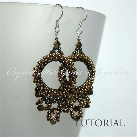 Beaded Hoop Earring Tutorial - Crystal Star Gems & Jewellery | Beaded ...