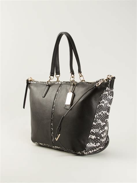 Coach Large Tote Bag in Black | Lyst