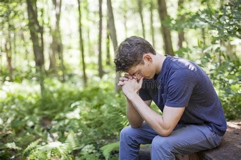 Young man in prayer. A young man in nature with hands folded prayer , #SPONSORED, #prayer, #man ...