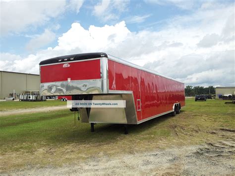 2014 102 " W X 34 ' L Gooseneck Enclosed Deluxe Car Hauler Trailer