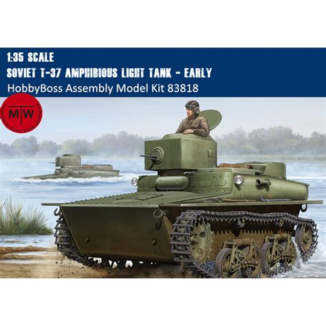 US$ 32.39 - HobbyBoss 83818 1/35 Scale Soviet T-37 Amphibious Light ...