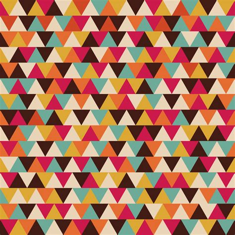 retro triangle seamless pattern | Graphic Patterns ~ Creative Market