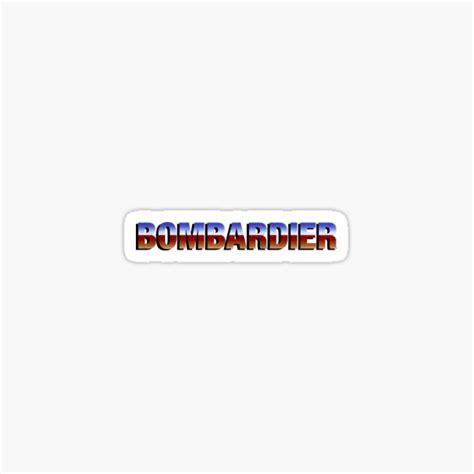 "Bombardier Logo Vintage" Sticker for Sale by Musedariana | Redbubble