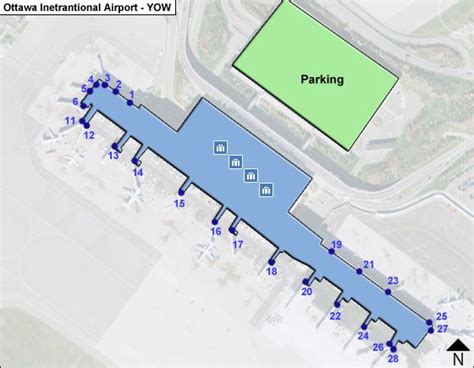 Ottawa YOW Airport Terminal Map