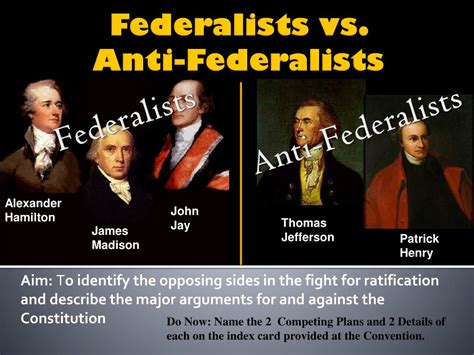 The Federalist Vs Anti Federalist