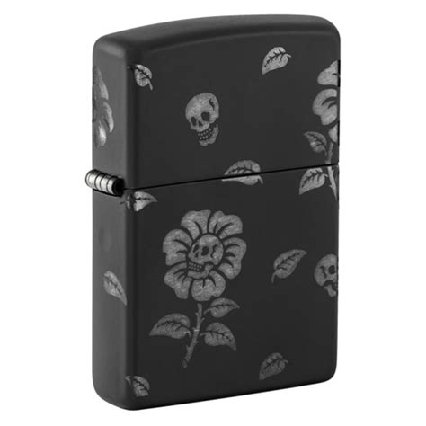 Flower Skulls Design - Zippo Singapore