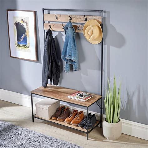 Oakmere Hallway Coat Rack - Big Furniture Warehouse